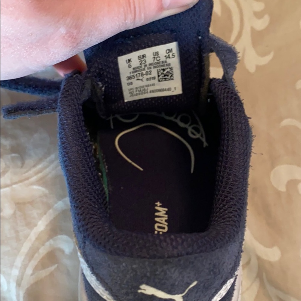 Navy Pumas Size Boy 7C - Picture 8 of 8